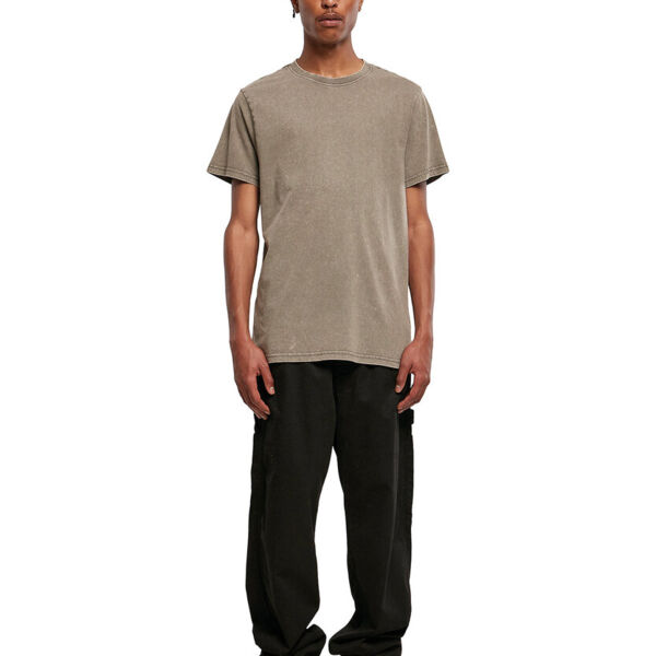 Acid washed round neck tee Thumbnail