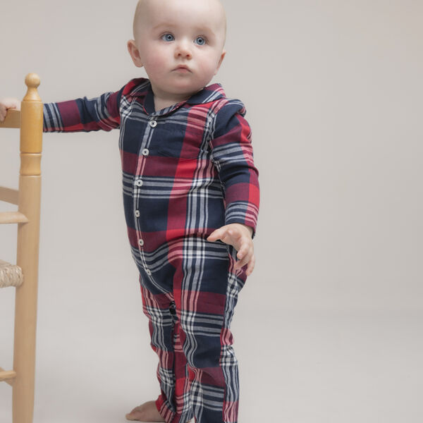 Larkwood Baby/Toddler Tartan All In One Thumbnail