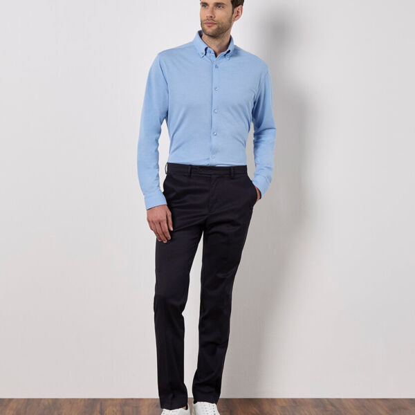 Long sleeve Superwash® 60° piqué shirt (tailored fit) Thumbnail