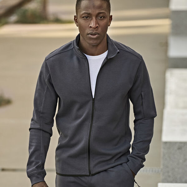 Tee Jays Athletic Full Zip Sweat Cardigan Thumbnail