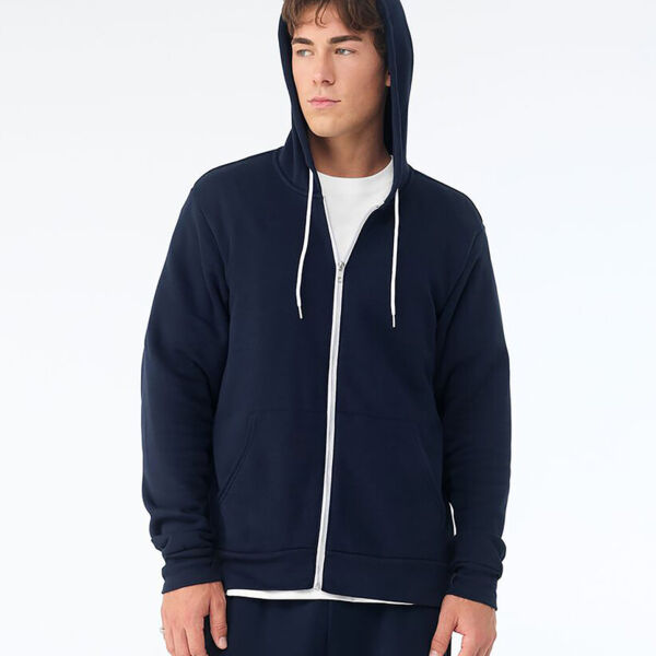 Unisex polycotton fleece full-zip hoodie Thumbnail