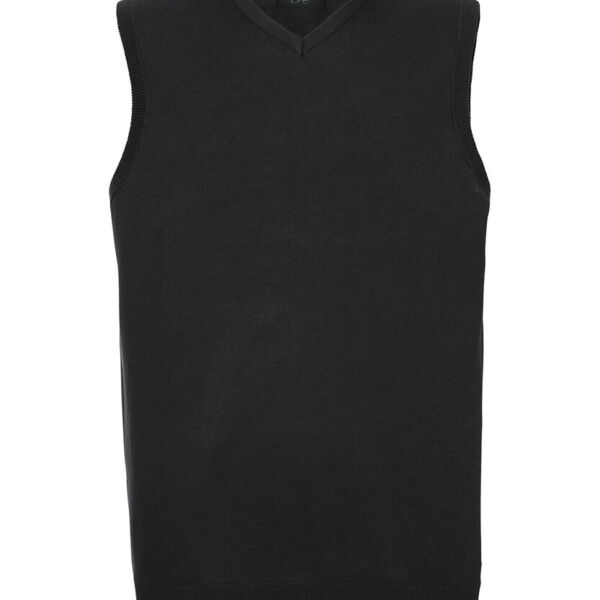 V-neck sleeveless knitted sweater Thumbnail