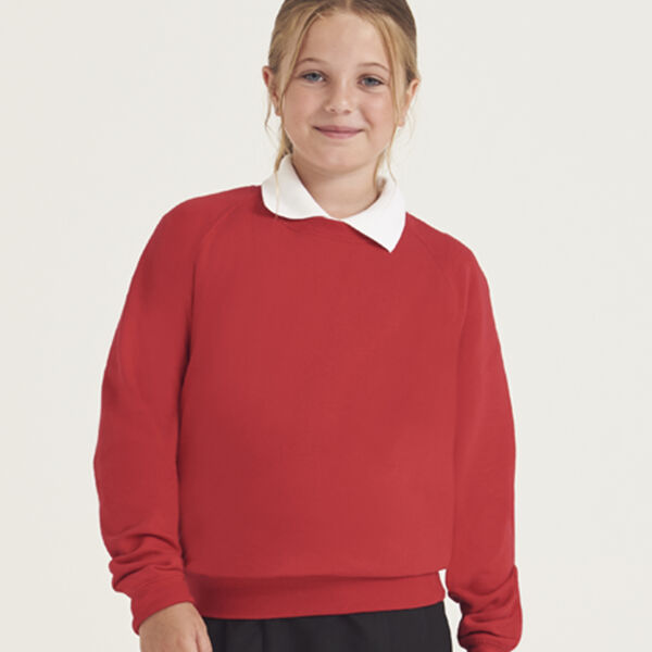 AWDis Academy Kids Raglan Sweatshirt Thumbnail