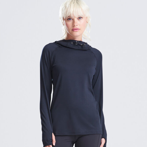 Women's cool cowl neck top Thumbnail