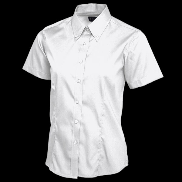 Ladies Pinpoint Oxford Half Sleeve Shirt Thumbnail