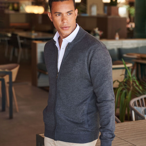 Henbury Unisex Zip Through Cardigan Thumbnail